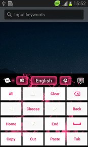 Pink Flame GO Keyboard