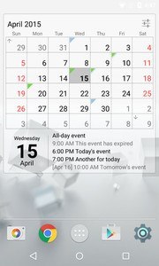 Calendar Widget: Month+Agenda