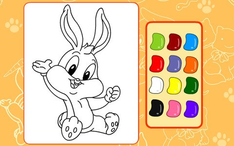 Bunny and Friends Coloring
