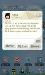 GO SMS Pro Cornner theme