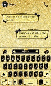 Gold &#65286; Black Keyboard Theme