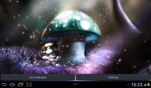 3D Live Wallpaper Mushroom