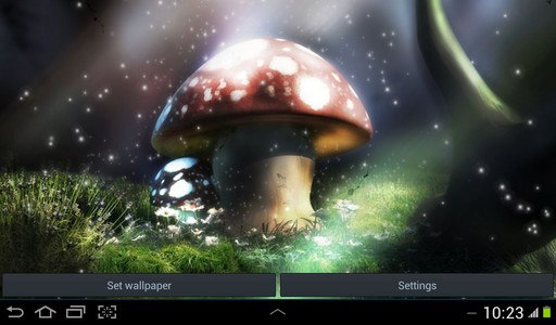 3D Live Wallpaper Mushroom