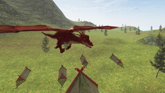 Flying Fire Drake Simulator 3D