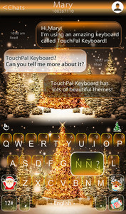 Golden Christmas Tree Keyboard