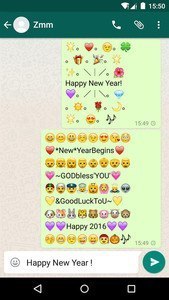 Happy New Year Emoji Art