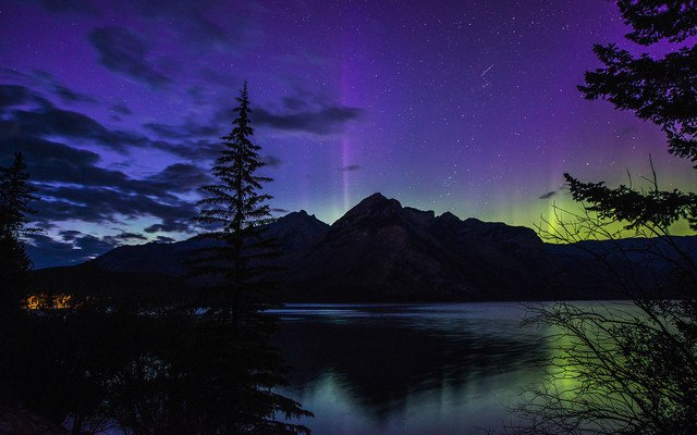 Northern Lights In Banff National Park