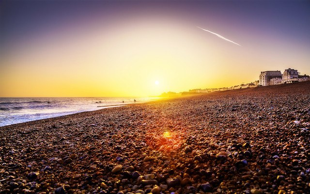 Brighton Beach Sunset England