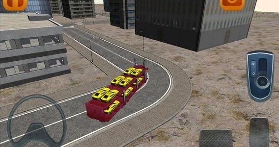 Car transporter parking game