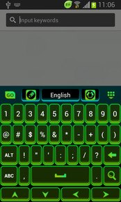 Color Keyboard Neon Green Free