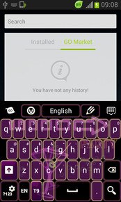 Keyboard Purple Neon