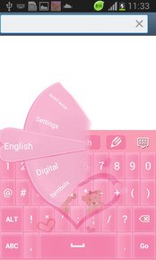 Pink Love Keyboard Free