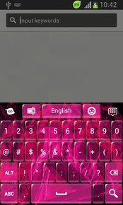 GO Keyboard Pink Flame