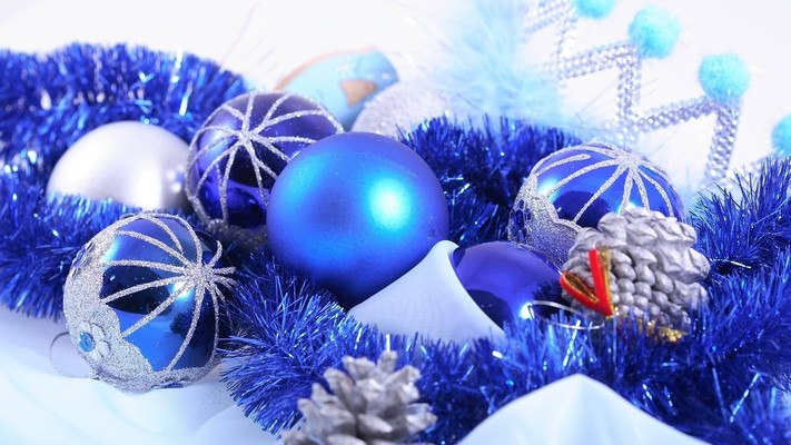 Blue Xmas Decorations