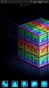 GO Launcher Style rainbow cube