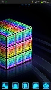 GO Launcher Style rainbow cube
