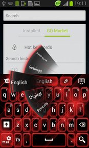 Red Keyboard Glow GO