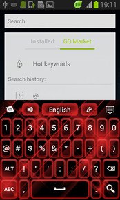 Red Keyboard Glow GO