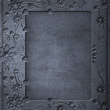 Metal Frame With Flowers