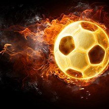 Flame Soccer Ball