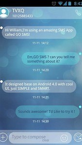 GO SMS Pro Briefness Theme EX