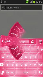 GO Keyboard Glow Pink