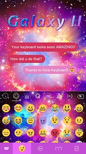 Galaxy2 Emoji iKeyboard Theme