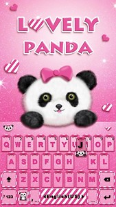 Lovely Panda Kika Emoji Theme