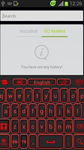 Red Rubber Keyboard