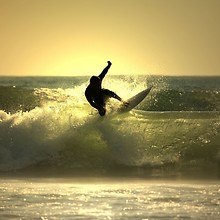 Surfer Surfing