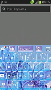 Blue Flower Keyboard