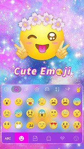Cute Emoji Kika Keyboard Theme