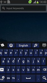 Simple Keyboard Dark Blue