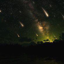Meteor Shower Milky Way