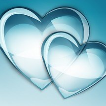 Blue Love Hearts