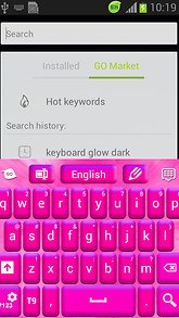 Keyboard Color Hot Pink