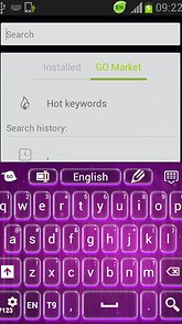 Abstract Purple Keyboard