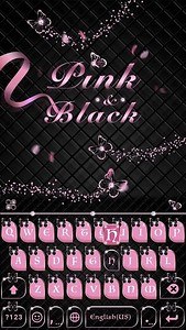 Pink &Black Kika KeyboardTheme