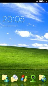 Blue Sky and Green Grass Theme