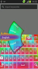 GO Keyboard Multicolor Theme
