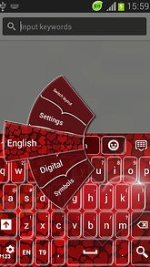 GO Keyboard Red Heart