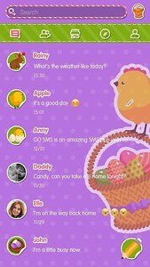 (FREE)GO SMS CUTE EASTER THEME