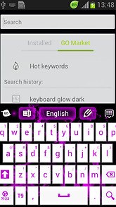 Purple Flame GO Keyboard