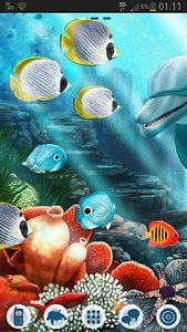 GO Launcher Theme water fish