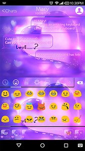 Love Is Emoji Keyboard Theme