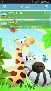 GO SMS Pro Theme animals