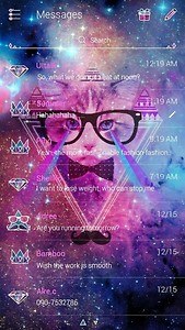 (FREE) GO SMS GALAXY HIPSTER