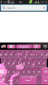 Pink Neon Glow Keyboard