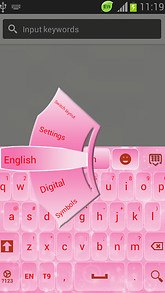 GO Keyboard Light Pink Free
