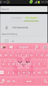 Keyboard Colours Pink